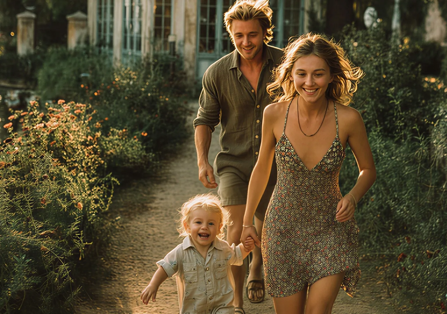 Fröhliche Freizeitgestaltung für die Familie